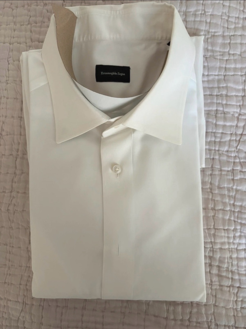 Zegna White Dress Shirt 18 / 46 XXL Italy